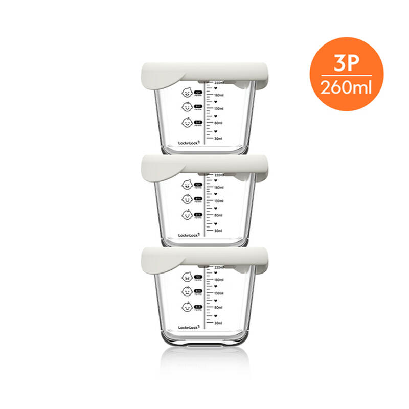 Combo 3 hộp thủy tinh đựng thức ăn cho b&eacute; nhiều dung t&iacute;ch image number null